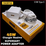 Realme 14 5G 14T 5G Charger Original 100% Realme SuperDART 45W USB C Charger
