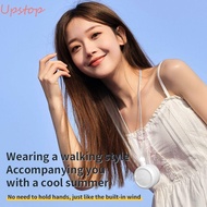 UPSTOP Cooling Fans, ABS Mini Hanging Neck Ceiling Fan,  3 Gear Adjustable Rechargeable Neck Fans