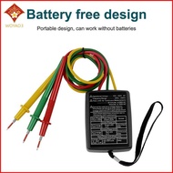[WY3] 3 Phase Alternating Current Phase Meter Phase Detector Rotation Tester Phase Indicator Digital
