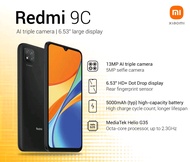 Redmi 9C Ram 4/64 nominus masih mulus fullshet second rasa baru garansi resmi Indonesia