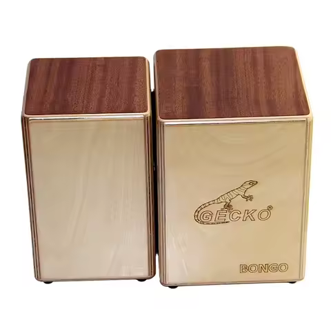 GECKO Cajon BONGO-2 Two Siamese Birch Wood Natural