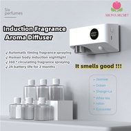 Intelligent Induction Aromatherapy Diffuser Essential Oil Diffuser Automatic Air Freshener Spray Wall-mounted Fragrance Machine Scent wardrobe  Home perfume air humidifier Deodoriz