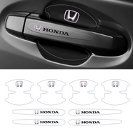 XPS Universal 8pcs Invisible Car Door Handle Scratches Sticker Protector Film Accessories For Honda CITY FIT JAZZ VEZEL Mugen Power Civic Accord CRV Hrv