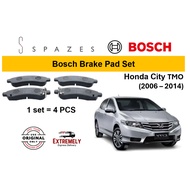 (2008-2014) Bosch Brake Pad Honda City TMO Honda City Brake Pads 0986AB2544 (1set=4pcs)