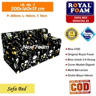 [200 x 160 x 15] Sofa Bed Royal Foam Ukuran No 2 Tebal 15 cm D 23 Garansi 15 Tahun / Sofa Bed Royal Foam Asli Uk 200x160x15 cm / Kasur Sofa Bed Busa Royal Foam Murah