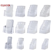 [tishita] Acrylic Brochure Holder Clear Flyer Holder Rack for Documents Menu Pamphlets A4