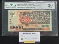 Uang Kuno Indonesia 10000 rupiah 1975 Barong PMG langka