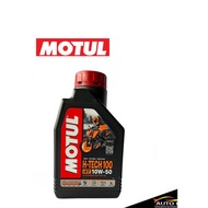 Genuine Synthetic Engine Oil 1 Motul H-TECH 100 4T 10W-50 Size 1 Liter For 4-Stroke Motorcycles