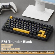 AULA F75 Wireless Mechanical Keyboard GASKET Structure 75% RGB Hot swappable Custom Keyboard With Kn