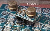 如圖不含IC/不含OPA111, 含電容,含下方台系全鍍金圓孔座/含兩個拆機散熱片/已焊好.