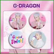 BIGBANG G-DRAGON Tinplate Badge Mirror Keychain Pendant Accessories Stars Endorse Periphery