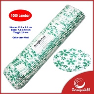 Promo Spesial Kertas Bolu Kukus Oval 129Mm 1000 Lembar Risole Risol