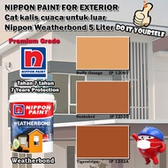 Nippon Paint Weatherbond Exterior collection 5 Liter Buffy Orange 1206T / Sunbaked 1233D / Tigerstri