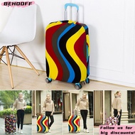 BEHOOFF Luggage Cover Colorful Elastic Fabric Suitcase Baggage Protector