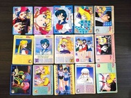 初版美少女戰士Sailormoon本彈3/4代散白卡咭 非亂馬高達橙路龍珠閃咭卡