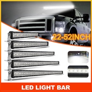 COLIGHT Car LED Light Bar 22inch 32inch 42inch 50inch 52inch 3-ROW Brightness LED Work Light Bar 4X4