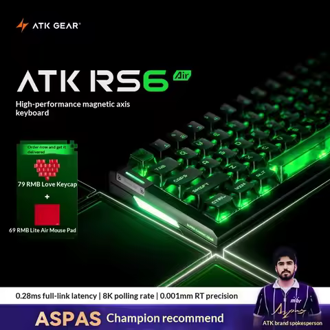 ATK RS6 air magnetic axis keyboard for gaming and esports, high-end single-mode computer mechanical 