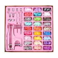 Snaps Fasteners Kit Snap Buttons T5 with Installment Tool Kit Colorful Plastic Snaps for Sewing Clot