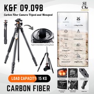 ขาตั้งกล้อง K&F Concept รุ่น KF09.098 Carbon Fiber Tripod Monopod ขาล็อคฐานรุ่นใหม่ รับน้ำหนักได้สูง