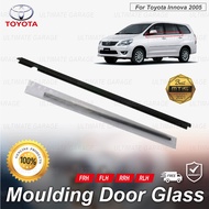 MTIS JAPAN TOYOTA INNOVA TGN40 2005 GLASS DOOR MOULDING SEAL RUBBER OUTER STRIP WINDOW GETAH TINGKAP
