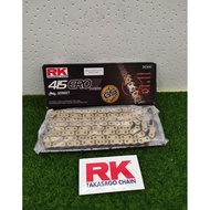 RK RACING ORING CHAIN 415X122L/132L GOLD CHAIN, RANTAI EMAS