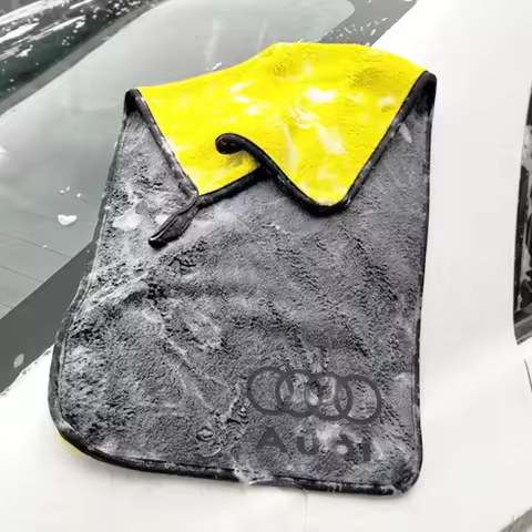 Car Wash Microfiber Towel Auto Cleaning Drying Cloth For Audi A6 A6L A3 A4L A5 A7 A8L A1 Q6 Q7 Q8 TT