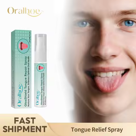 Oralhoe Fissured Tongue Relief Spray Reduce Swelling Remove Bad Breath Oral Hygiene Cleansing Preven