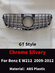 กระจังหน้าตะแกรงกรอบกระจังหน้ารถ GT ฮู้ดแต่งเพชรสำหรับ Mercedes Benz E W212 2009-2015 E300 E260 E350ปรับแต่ง E200