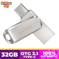 SanDisk 32GB Ultra Dual Drive Luxe USB 3.1 Flash Drive OTG Type C SDDDC4-032G