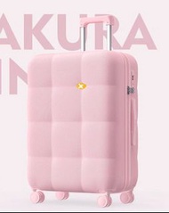 Luggage used超靚新款24吋行李箱旅行箱拉杆箱密碼皮箱 喼 travel 行李喼 旅行喼 旅行箱 Suitcase 行李箱 baggage  旅行箱 粉紅色喼 hand carry luggage pink luggage