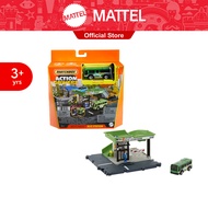 Matchbox Action Drivers World Expansion Playsets Bus Station แม็ตช์บ๊อกซ์ ชุดของเล่นสถานที่จำลอง ป้ายรถเมล์ HJT89 (956A)-HDL08