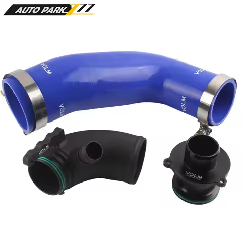 Inlet Outlet Upgrade Pipe Silicone Hose Muffler Delete For VW Golf MK7 R EA888 Gen3 Leo Audi A3 S3 T