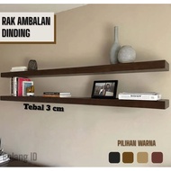 Wall shelf/Wooden patterned wall shelf/Minimalist wall shelf