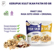 Caliofish Fish Skin Snack: Savory Package Low Carb Diet Snack