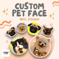 Custom Pet Face Vinyl Stickers for Tumblers and Laptops