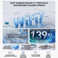 Mijia MI BE5000 - Wireless Router 2.5G MLO Dual-Band WiFI 7 5000Mbps - Mesh WiFI Router