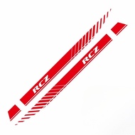 For PEUGEOT RCZ Coupe Racing Sport Stripes Car Door Side Skirt Sticker Auto Body Decor Vinyl Decals 