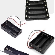 1/2/3/4 Cells 18650 Lithium Battery Box with 2 Wire Battery Holder 3.7 v7.4 v12v16.8v Battery Pack B