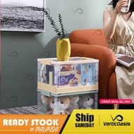 Verticoasis 27L / 39L Transparent Collapsible Foldable Storage Box Bin Stackable Container Car Indoo