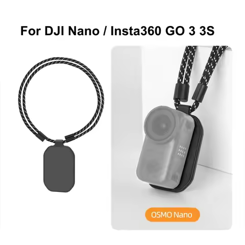 For DJI OSMO Nano Magnetic Camera Mount Neck Lanyard for Insta360 GO 3S/GO 3/MIC Adjustable Neck Str