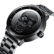 Biden Men's Watch Steel Band Skull Waterproof Fashion Quartz Watch