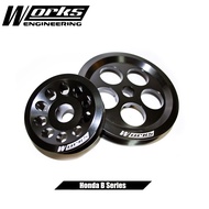 Honda B-series-P.Steering/Alternator(2pcs)-Works Light Weight Crank Pulley