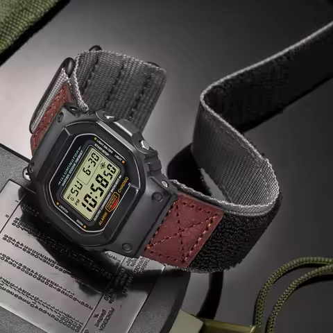 Hemsut Nylon Loops Replace Watch Band for Gshock DW5600 GA110 DW8900 GA2100 9052 BA110 M5630 BGA400