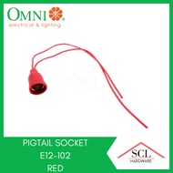 OMNI Pigtail Socket E12 RED