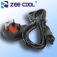 AC Power Cord - Type G UK 3 Pins Plug to C5 Connector / Cloverleaf Power Cord / Mickey Mouse Power C