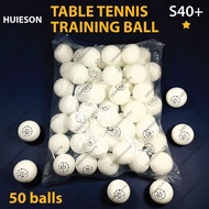 Huieson S40+ 1-Star Training Table Tennis Ball Bola Ping Pong 50 pcs per pack