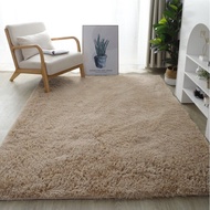 Fluffy Floor Mat Rug Living Room Karpet Bulu Lembut Gradient Carpet Sheggy Alas Lantai Floor Doormat