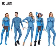 [MOMO] Avatar Halloween Costume European American Movie Avatar Tights Water Way cos Jumpsuit Role Pl