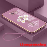 Casing samsung j7 prime samsung j4 plus j6 plus samsung j4  samsung j6  j7 pro phone case Softcase Electroplated silicone shockproof Cover new design Flower Couple Love DDBH01