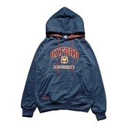 UNIVERSITY COLLEGE MAROON ON NAVY FULL OXFORD HOODIE SWEATER JACKET TAG & LABEL